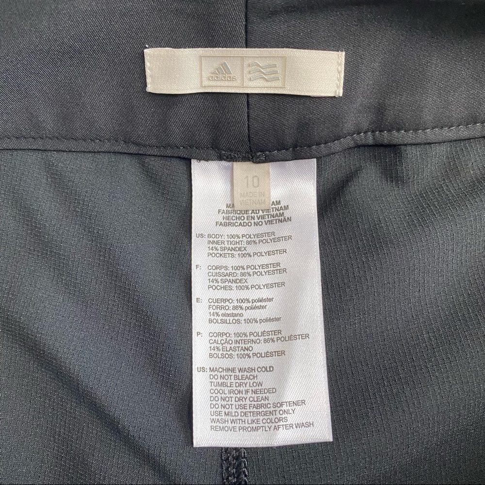 Adidas Black 3 Stripe Activewear Skort Size 10 - Picture 16 of 16